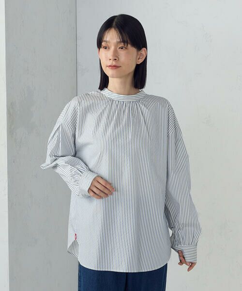 COMME CA ISM / コムサイズム シャツ・ブラウス | ２ＷＡＹ　サッカーストライプブラウス | 詳細11