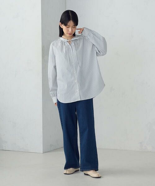 COMME CA ISM / コムサイズム シャツ・ブラウス | ２ＷＡＹ　サッカーストライプブラウス | 詳細2
