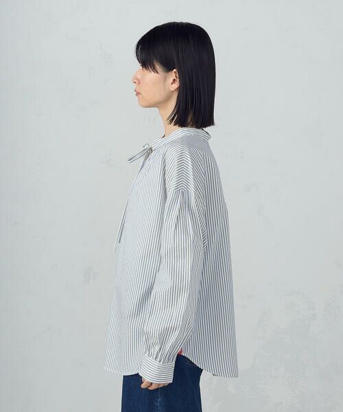 COMME CA ISM / コムサイズム シャツ・ブラウス | ２ＷＡＹ　サッカーストライプブラウス | 詳細15