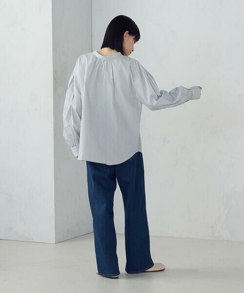 COMME CA ISM / コムサイズム シャツ・ブラウス | ２ＷＡＹ　サッカーストライプブラウス | 詳細3