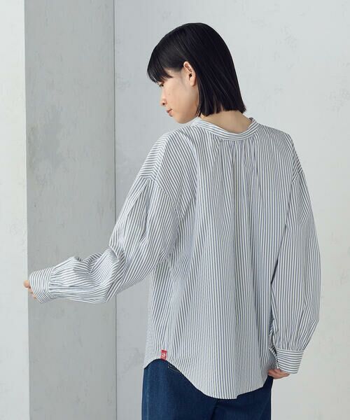 COMME CA ISM / コムサイズム シャツ・ブラウス | ２ＷＡＹ　サッカーストライプブラウス | 詳細7