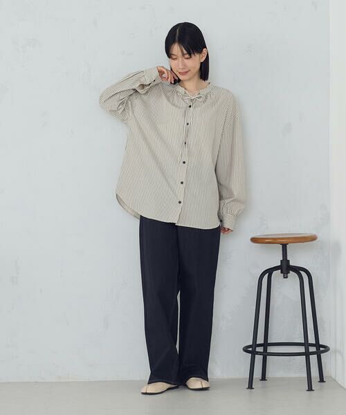 COMME CA ISM / コムサイズム シャツ・ブラウス | ２ＷＡＹ　サッカーストライプブラウス | 詳細24