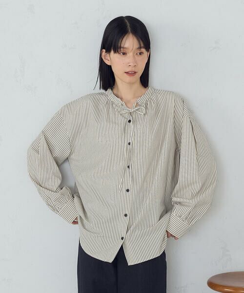 COMME CA ISM / コムサイズム シャツ・ブラウス | ２ＷＡＹ　サッカーストライプブラウス | 詳細25