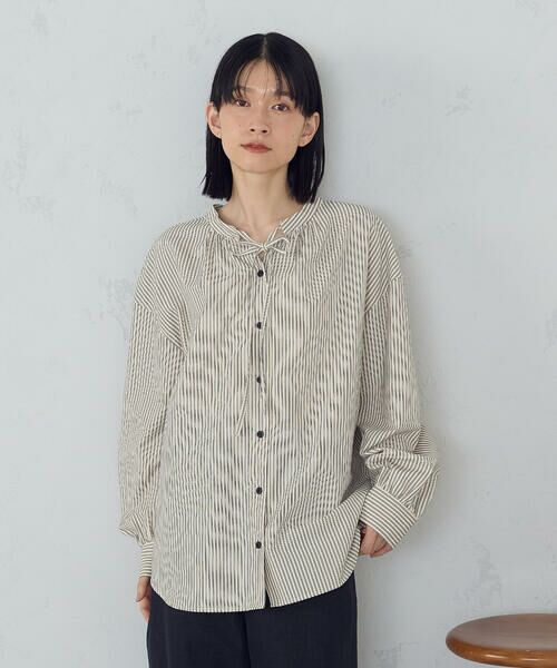 COMME CA ISM / コムサイズム シャツ・ブラウス | ２ＷＡＹ　サッカーストライプブラウス | 詳細26