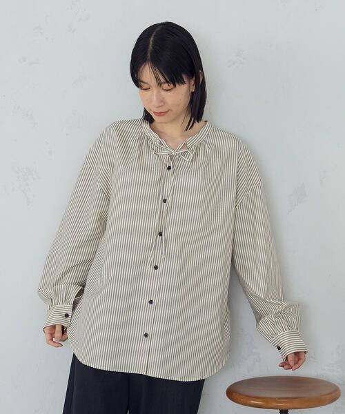 COMME CA ISM / コムサイズム シャツ・ブラウス | ２ＷＡＹ　サッカーストライプブラウス | 詳細27