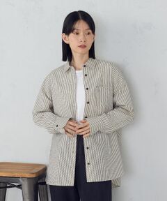 COMME CA ISM / コムサイズム シャツ・ブラウス | サッカーストライプシャツ