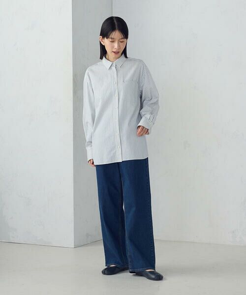 COMME CA ISM / コムサイズム シャツ・ブラウス | サッカーストライプシャツ | 詳細1
