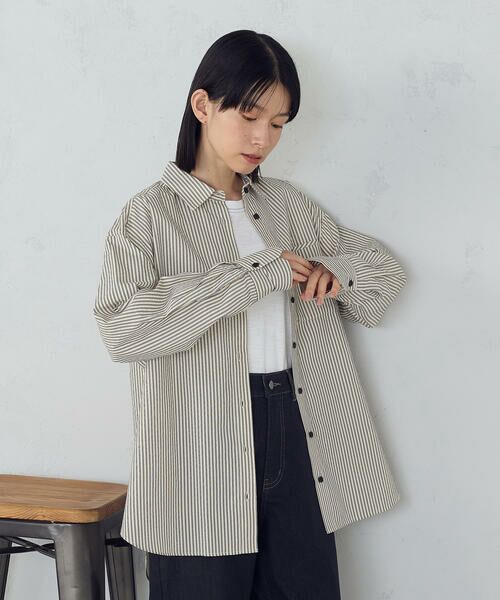 COMME CA ISM / コムサイズム シャツ・ブラウス | サッカーストライプシャツ | 詳細21