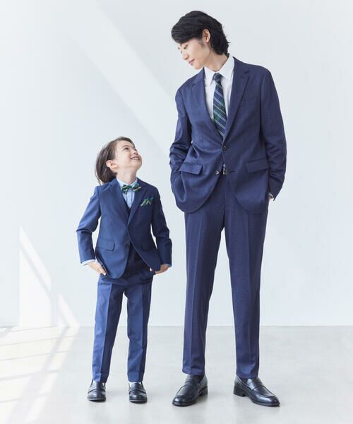 マイクロチェック スーツ (140-160cm) （セットアップ）｜COMME