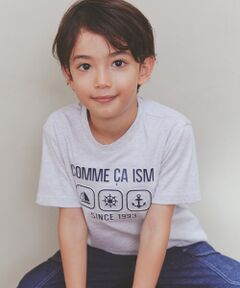 COMME CA ISM / コムサイズム Tシャツ | エンボス プリント Tシャツ