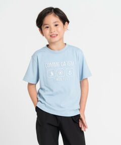 COMME CA ISM / コムサイズム Tシャツ | エンボス プリント Tシャツ