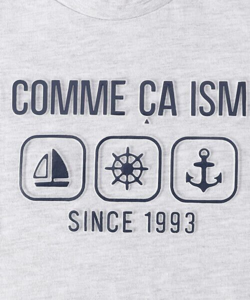 COMME CA ISM / コムサイズム Tシャツ | エンボス プリント Tシャツ | 詳細5