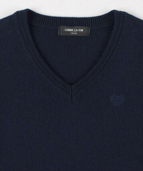 COMME CA ISM / コムサイズム ベスト | ベーシック ニット ベスト (100-130cm) | 詳細12
