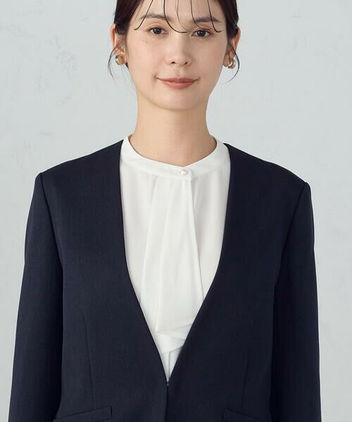 COMME CA ISM / コムサイズム ノーカラージャケット | 【セットアップ対応】杢調ノーカラージャケット | 詳細11