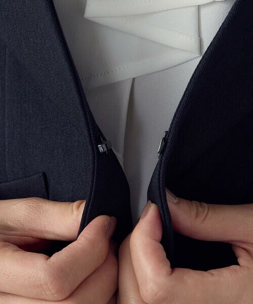 COMME CA ISM / コムサイズム ノーカラージャケット | 【セットアップ対応】杢調ノーカラージャケット | 詳細14