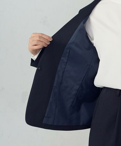 COMME CA ISM / コムサイズム ノーカラージャケット | 【セットアップ対応】杢調ノーカラージャケット | 詳細15