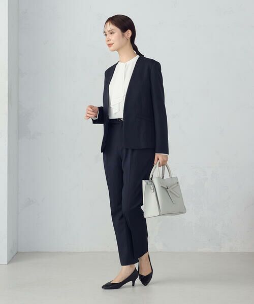 COMME CA ISM / コムサイズム ノーカラージャケット | 【セットアップ対応】杢調ノーカラージャケット | 詳細2