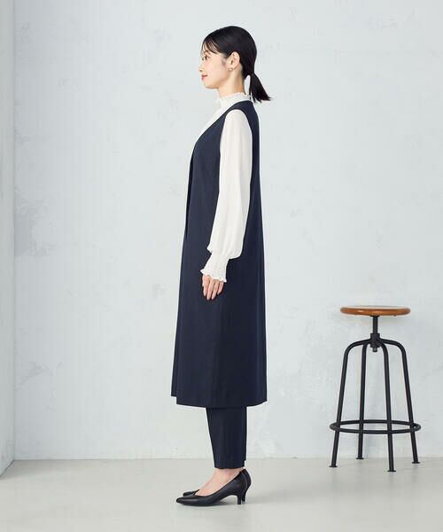 COMME CA ISM / コムサイズム ロング・マキシ丈ワンピース | 【セットアップ対応】杢調ロングジレワンピース | 詳細13