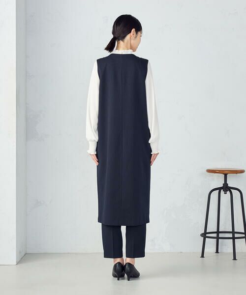 COMME CA ISM / コムサイズム ロング・マキシ丈ワンピース | 【セットアップ対応】杢調ロングジレワンピース | 詳細14