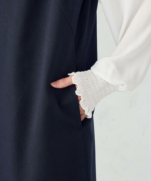 COMME CA ISM / コムサイズム ロング・マキシ丈ワンピース | 【セットアップ対応】杢調ロングジレワンピース | 詳細17