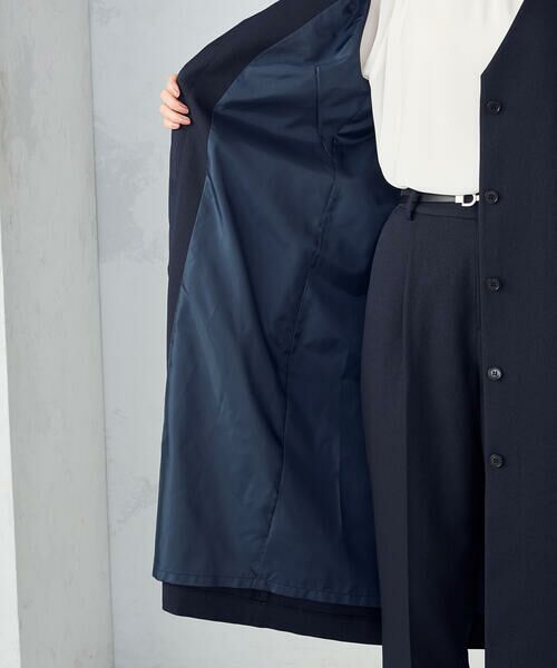 COMME CA ISM / コムサイズム ロング・マキシ丈ワンピース | 【セットアップ対応】杢調ロングジレワンピース | 詳細19