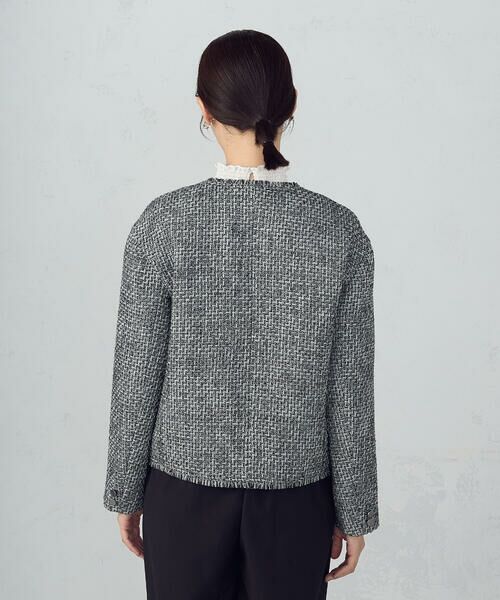 COMME CA ISM / コムサイズム ノーカラージャケット | ファンシーツイード　ノーカラージャケット | 詳細13