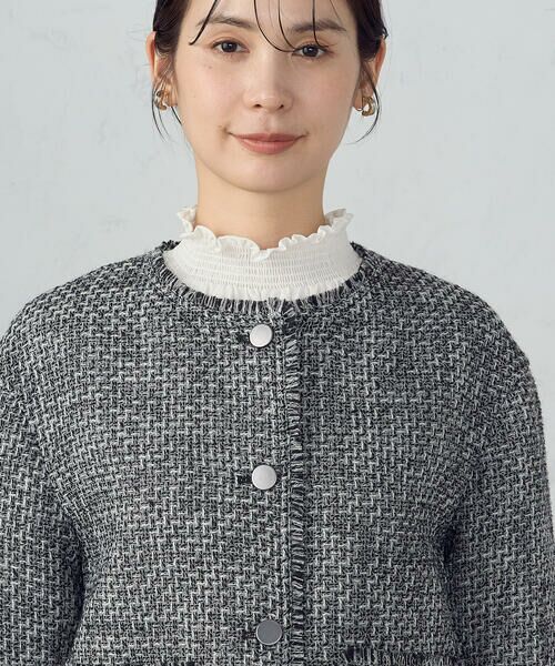 COMME CA ISM / コムサイズム ノーカラージャケット | ファンシーツイード　ノーカラージャケット | 詳細14