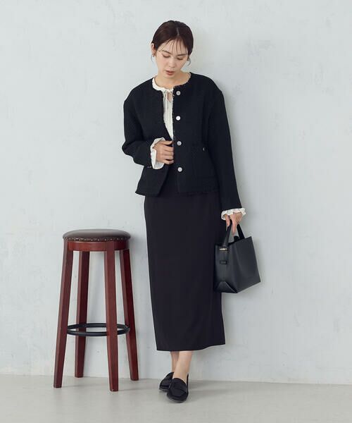 COMME CA ISM / コムサイズム ノーカラージャケット | ファンシーツイード　ノーカラージャケット | 詳細20