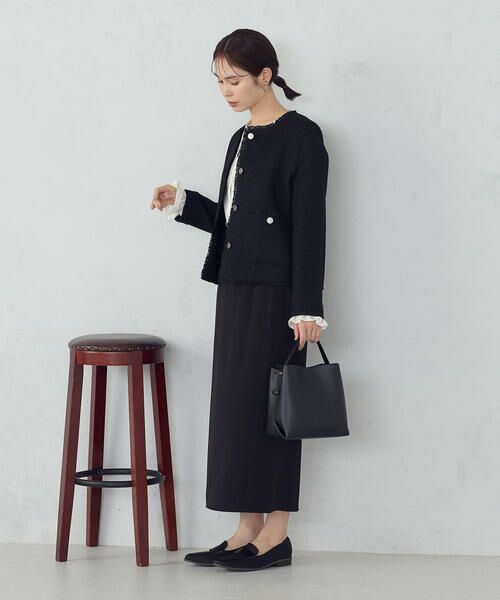 COMME CA ISM / コムサイズム ノーカラージャケット | ファンシーツイード　ノーカラージャケット | 詳細22