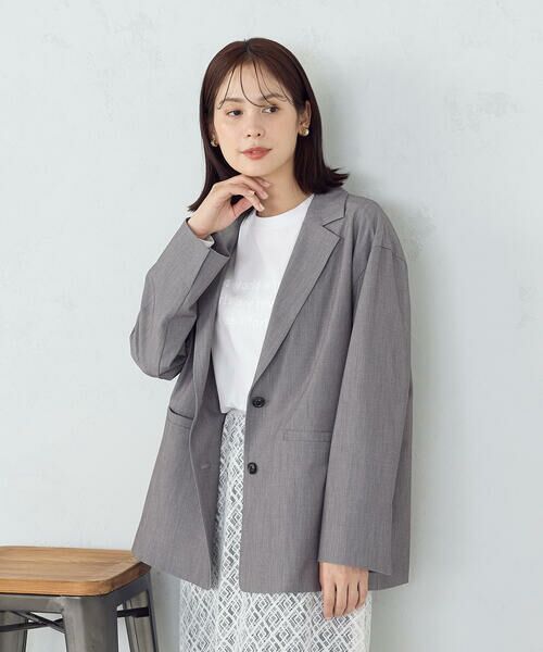 COMME CA ISM / コムサイズム テーラードジャケット | オーバーサイズ　リラックス　ジャケット | 詳細4