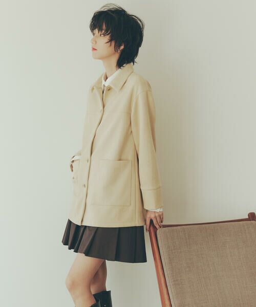 COMME CA ISM / コムサイズム その他アウター | スエード調　シャツジャケット | 詳細1