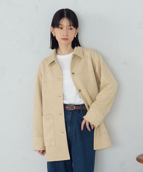 COMME CA ISM / コムサイズム その他アウター | スエード調　シャツジャケット | 詳細5