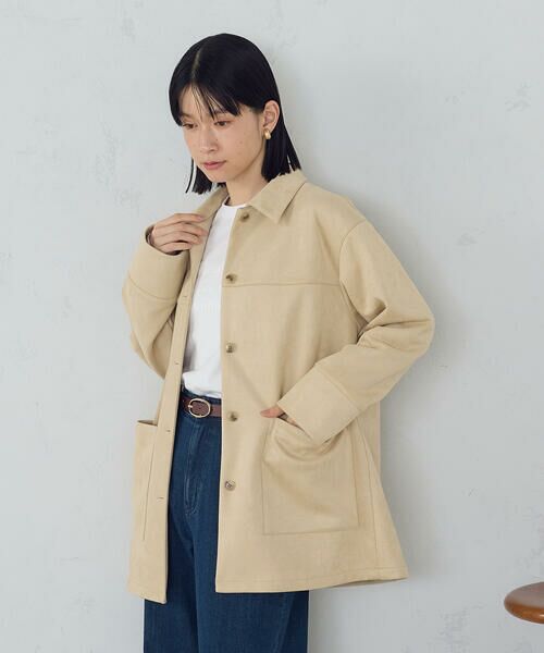 COMME CA ISM / コムサイズム その他アウター | スエード調　シャツジャケット | 詳細6