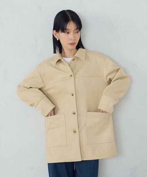 COMME CA ISM / コムサイズム その他アウター | スエード調　シャツジャケット | 詳細7