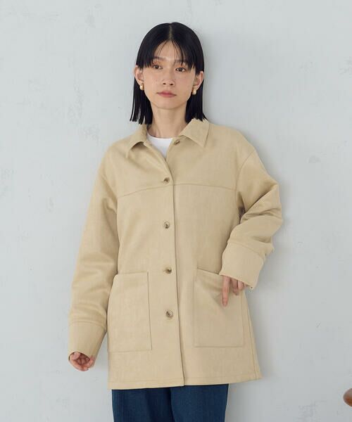 COMME CA ISM / コムサイズム その他アウター | スエード調　シャツジャケット | 詳細8