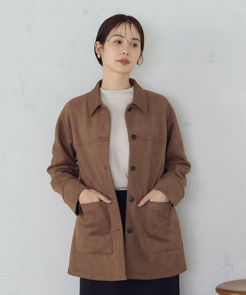 COMME CA ISM / コムサイズム その他アウター | スエード調　シャツジャケット | 詳細12