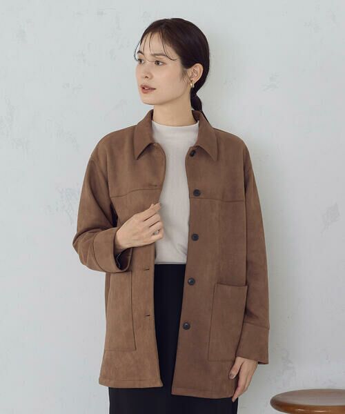 COMME CA ISM / コムサイズム その他アウター | スエード調　シャツジャケット | 詳細13