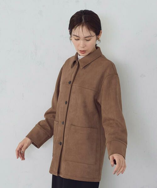 COMME CA ISM / コムサイズム その他アウター | スエード調　シャツジャケット | 詳細15