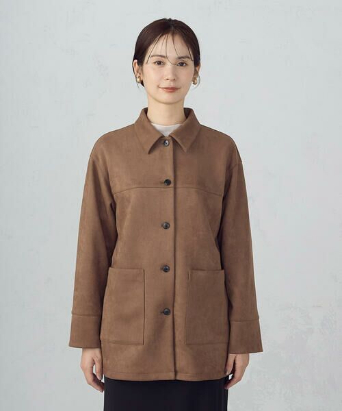 COMME CA ISM / コムサイズム その他アウター | スエード調　シャツジャケット | 詳細16