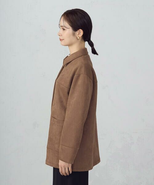 COMME CA ISM / コムサイズム その他アウター | スエード調　シャツジャケット | 詳細17