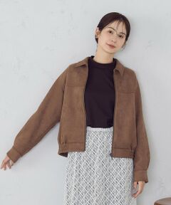 COMME CA ISM / コムサイズム ブルゾン | スエード調　ブルゾン