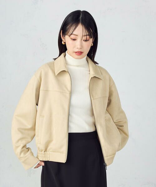 COMME CA ISM / コムサイズム ブルゾン | スエード調　ブルゾン | 詳細10