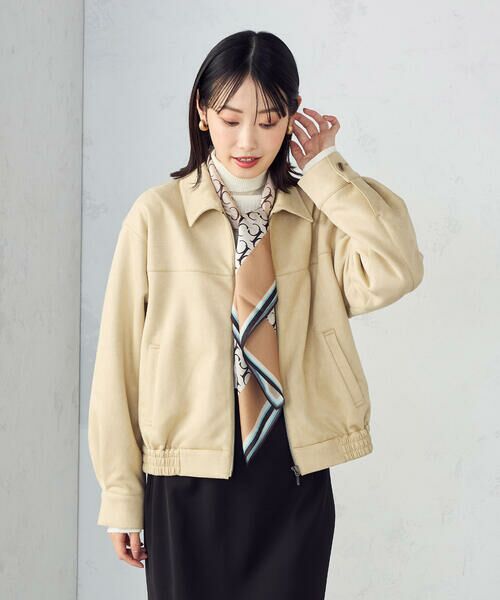 COMME CA ISM / コムサイズム ブルゾン | スエード調　ブルゾン | 詳細8
