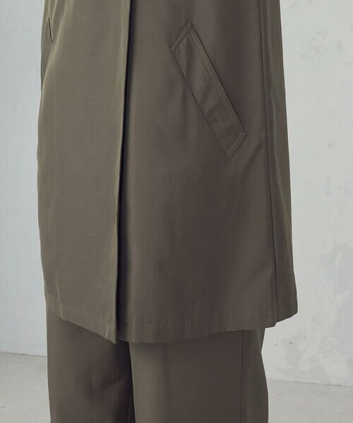 COMME CA ISM / コムサイズム ベスト | 【セットアップ対応】ポリエステルツイル　ロングジレ | 詳細20