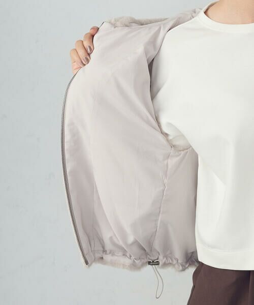 COMME CA ISM / コムサイズム ベスト | ラビット調　ファーフーデッドジレ | 詳細27