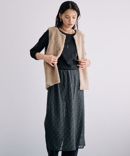 COMME CA ISM / コムサイズム ベスト | ラビット調　ファージレ | 詳細2