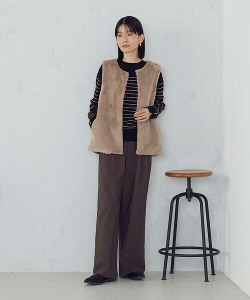 COMME CA ISM / コムサイズム ベスト | ラビット調　ファージレ | 詳細3