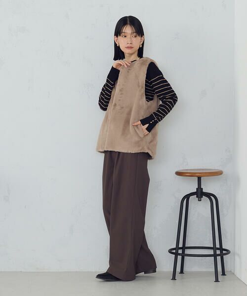 COMME CA ISM / コムサイズム ベスト | ラビット調　ファージレ | 詳細4