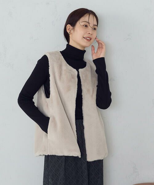 COMME CA ISM / コムサイズム ベスト | ラビット調　ファージレ | 詳細12
