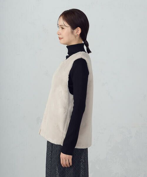 COMME CA ISM / コムサイズム ベスト | ラビット調　ファージレ | 詳細14